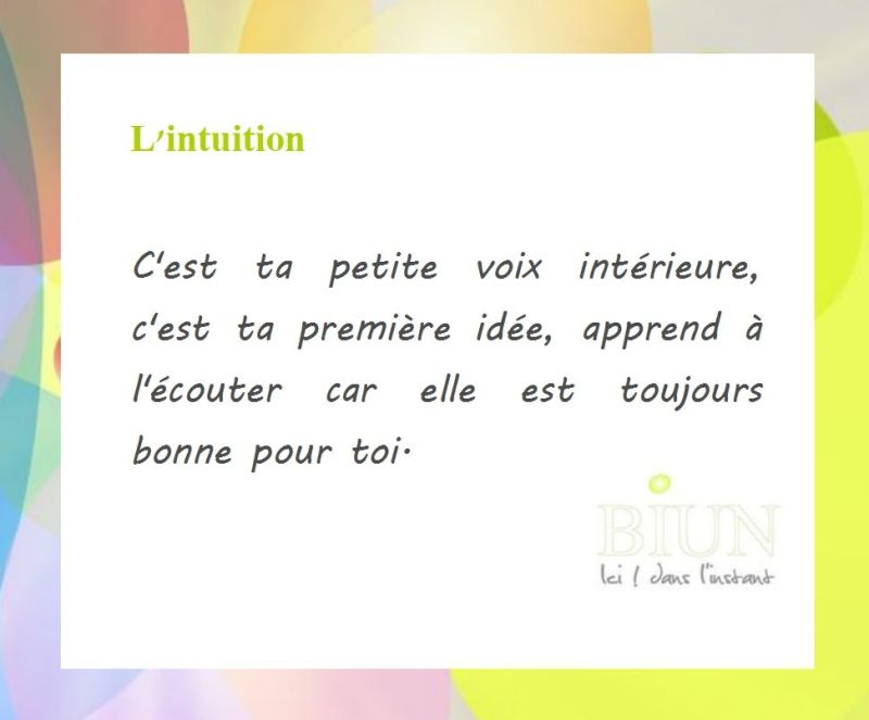 l'intuition